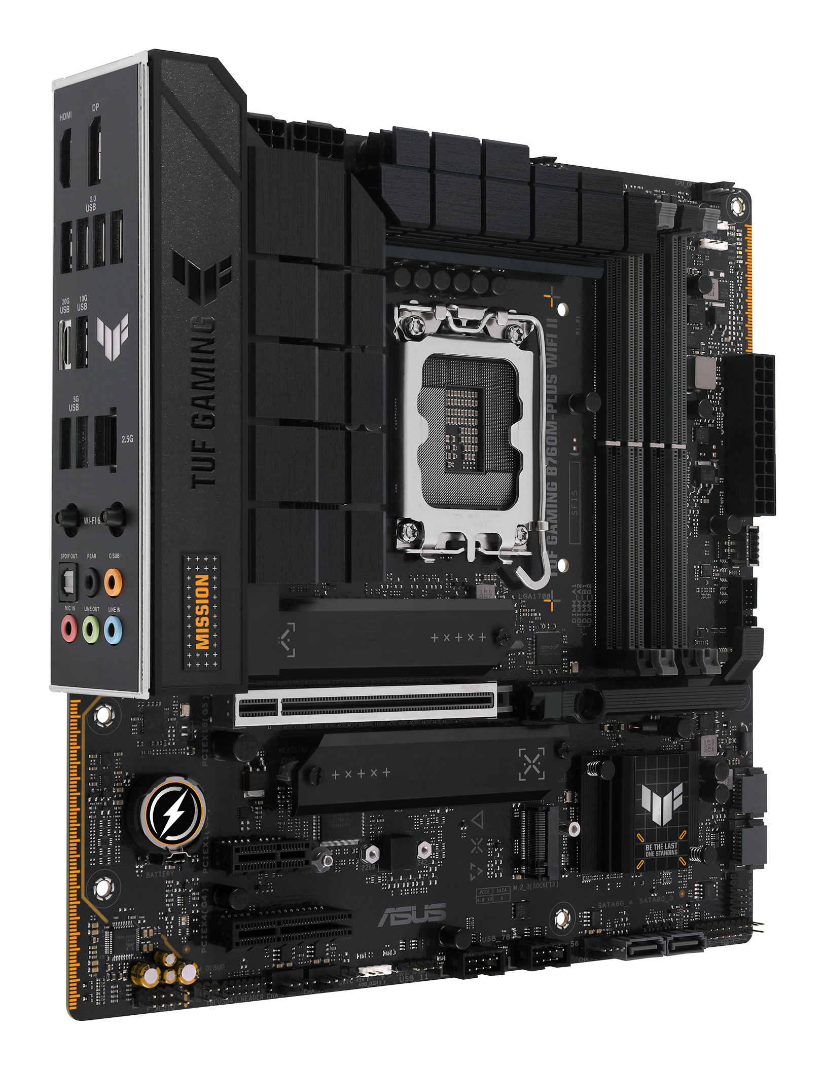Motherboard ASUS TUF GAMING B760M-PLUS WIFI II, Chipset Intel B760, LGA1700, ATX - Imagen 2