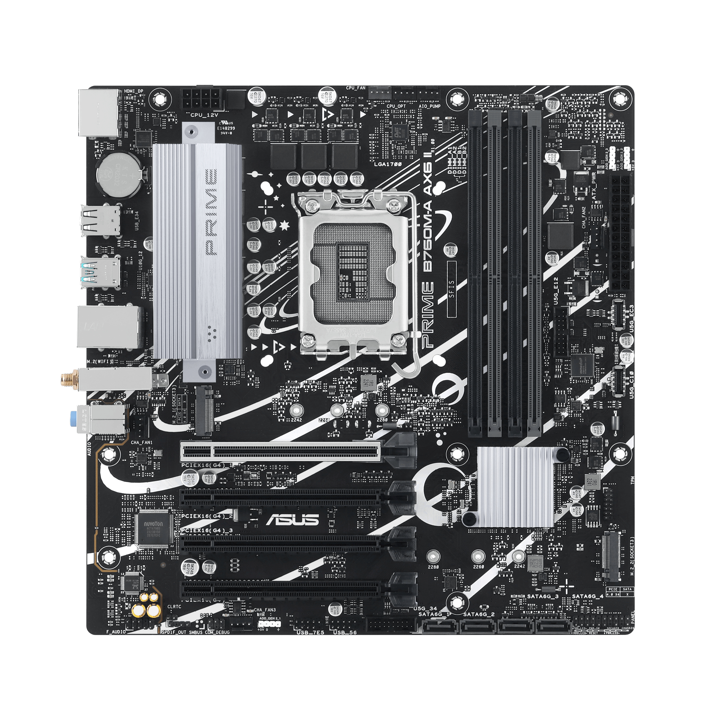 Motherboard ASUS PRIME B760M-A AX6 II mATX LGA1700 Chipset Intel B760