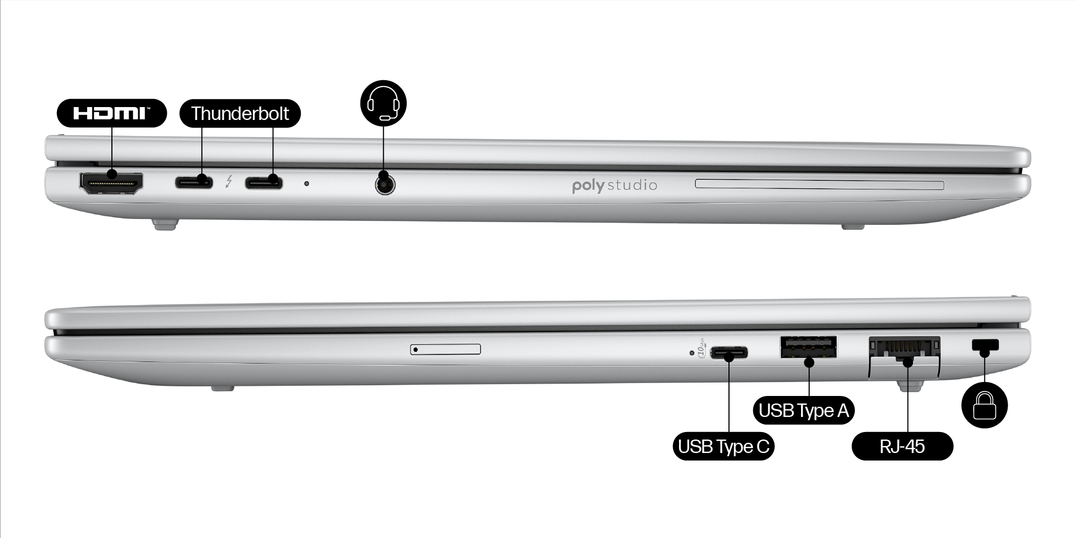 HP EliteBook 8 G1i 14" WUXGA IPS Touch, Core Ultra 7 258V, 32GB LPDDR5x - Imagen 5
