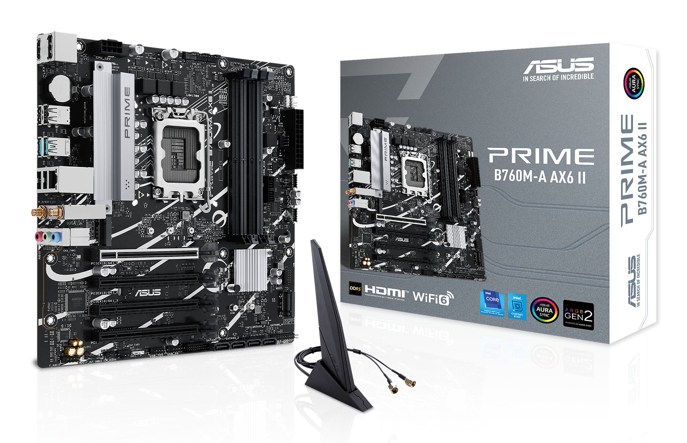 Motherboard ASUS PRIME B760M-A AX6 II mATX LGA1700 Chipset Intel B760 - Imagen 5
