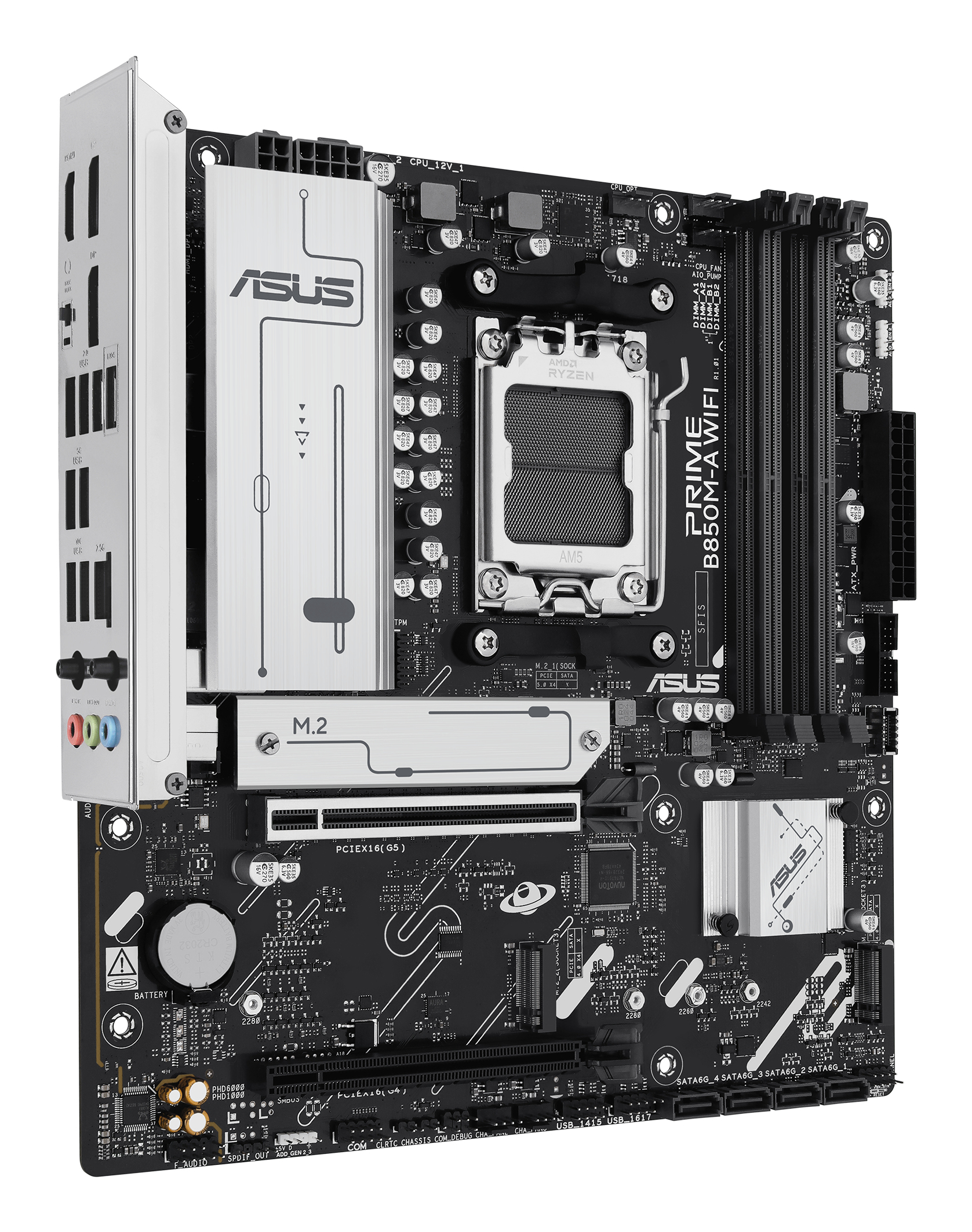 Motherboard ASUS PRIME B850M-A WIFI AM5 mATX con DDR5 y WiFi - Imagen 4