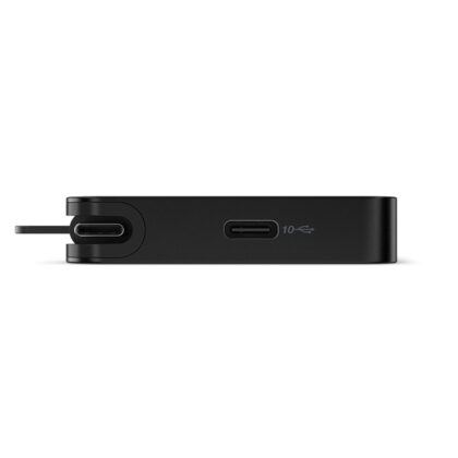 Hub de puertos portátil Lenovo Slim Travel Dock USB-C Negro