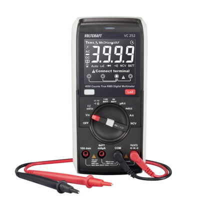 Multímetro Digital VOLTCRAFT VC252 True RMS CAT III 600V 4000 Cuentas