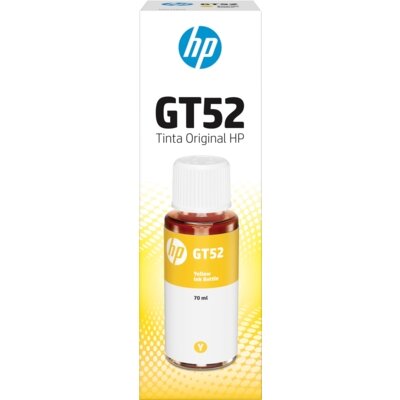 Botella de Tinta Original HP GT52 Amarillo 70ml – Alto Rendimiento 8000 Páginas - Imagen 2