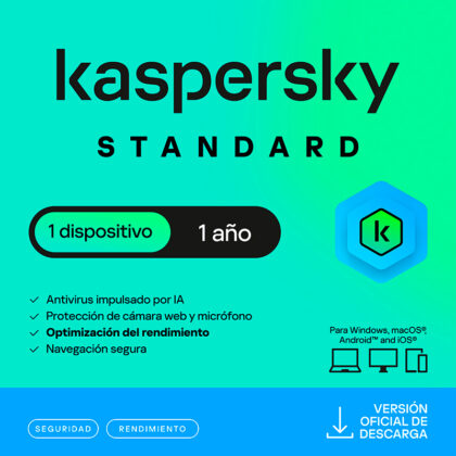 Antivirus Kaspersky Standard, 1 PC, 1 Año
