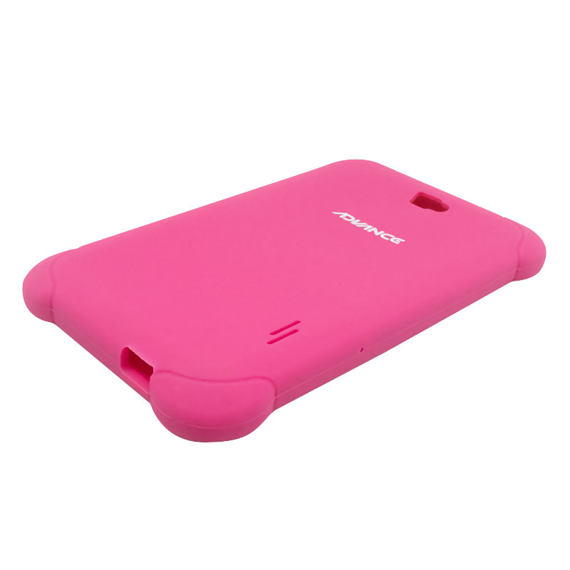 Estuche de Goma para Tablet Advance Rubber POR5850 7" Rosado Anti-Impacto