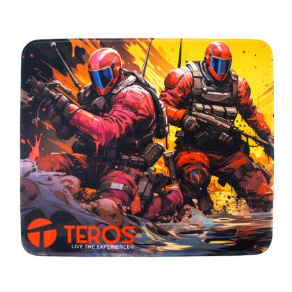 Mousepad TEROS TE-3019S con Diseño Impreso y Bordes Reforzados