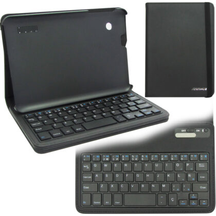 Estuche con Teclado Bluetooth Advance para Tablet Smartpad SP7146, Negro
