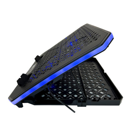 Cooler para Laptop TEROS TE-7130N, 3 Ventiladores, RGB, hasta 19"