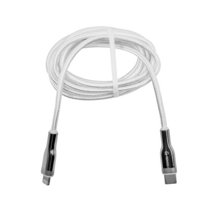 Cable USB TEROS TE-70212W, Tipo C a Lightning, 3A, 20W, 2m - Certificado MFI
