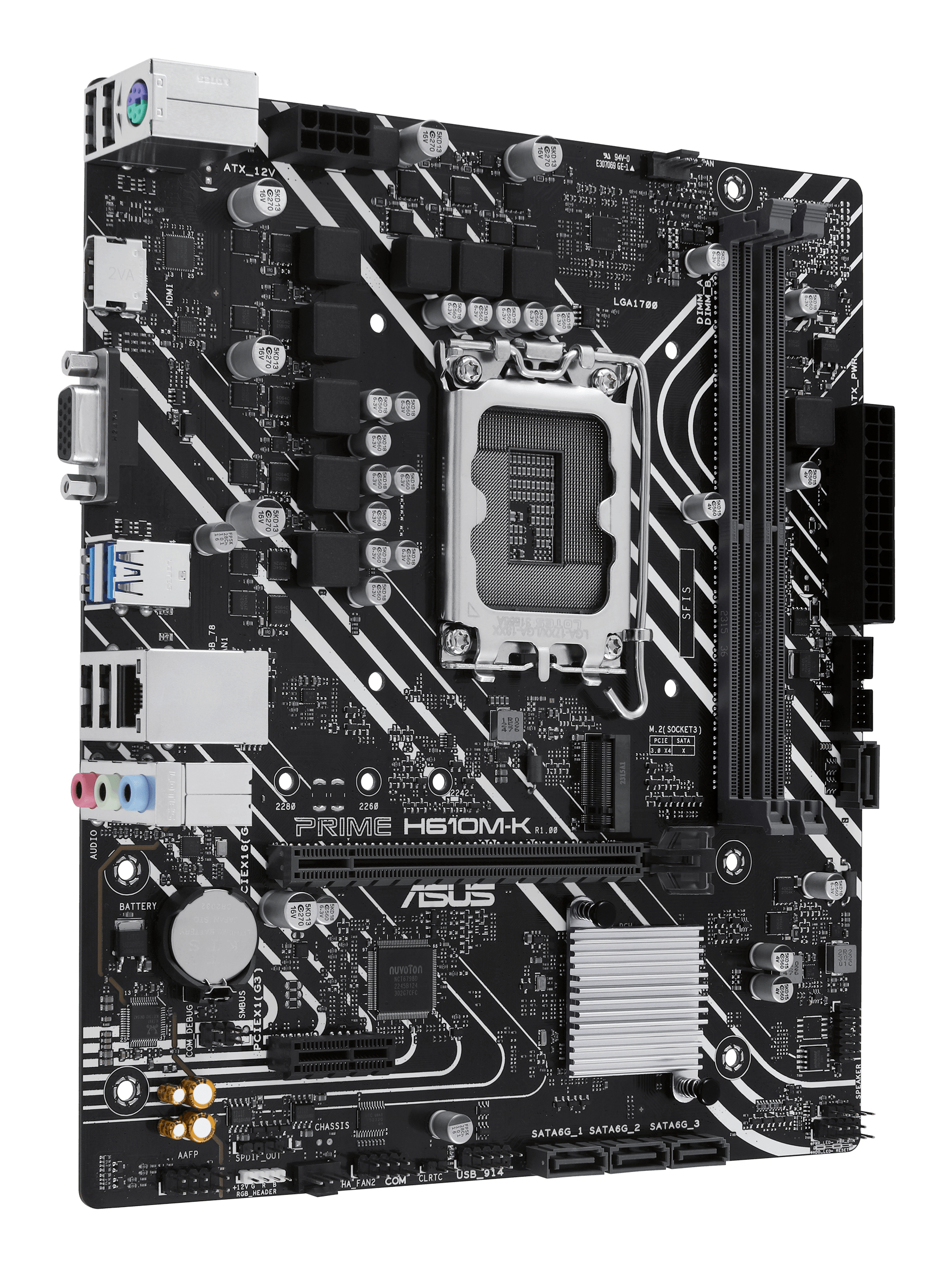 ASUS PRIME H610M-K Motherboard LGA1700 DDR5 Micro ATX Intel H610 - Imagen 3