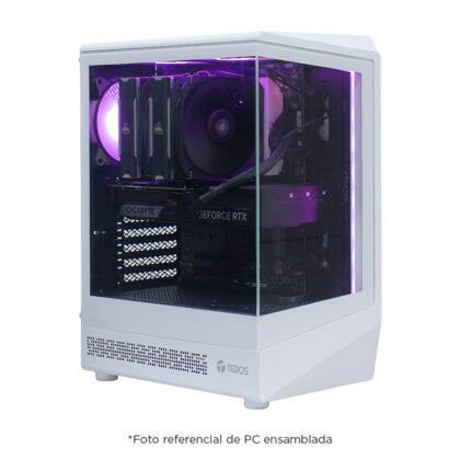 Case Gamer TEROS TE-1322G Mid Tower, USB 3.0, Ventilador RGB, Blanco