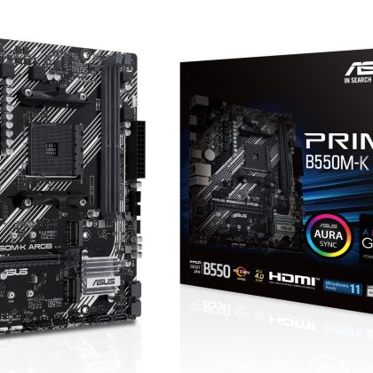 ASUS PRIME B550M-K ARGB - Base Sólida AM4
