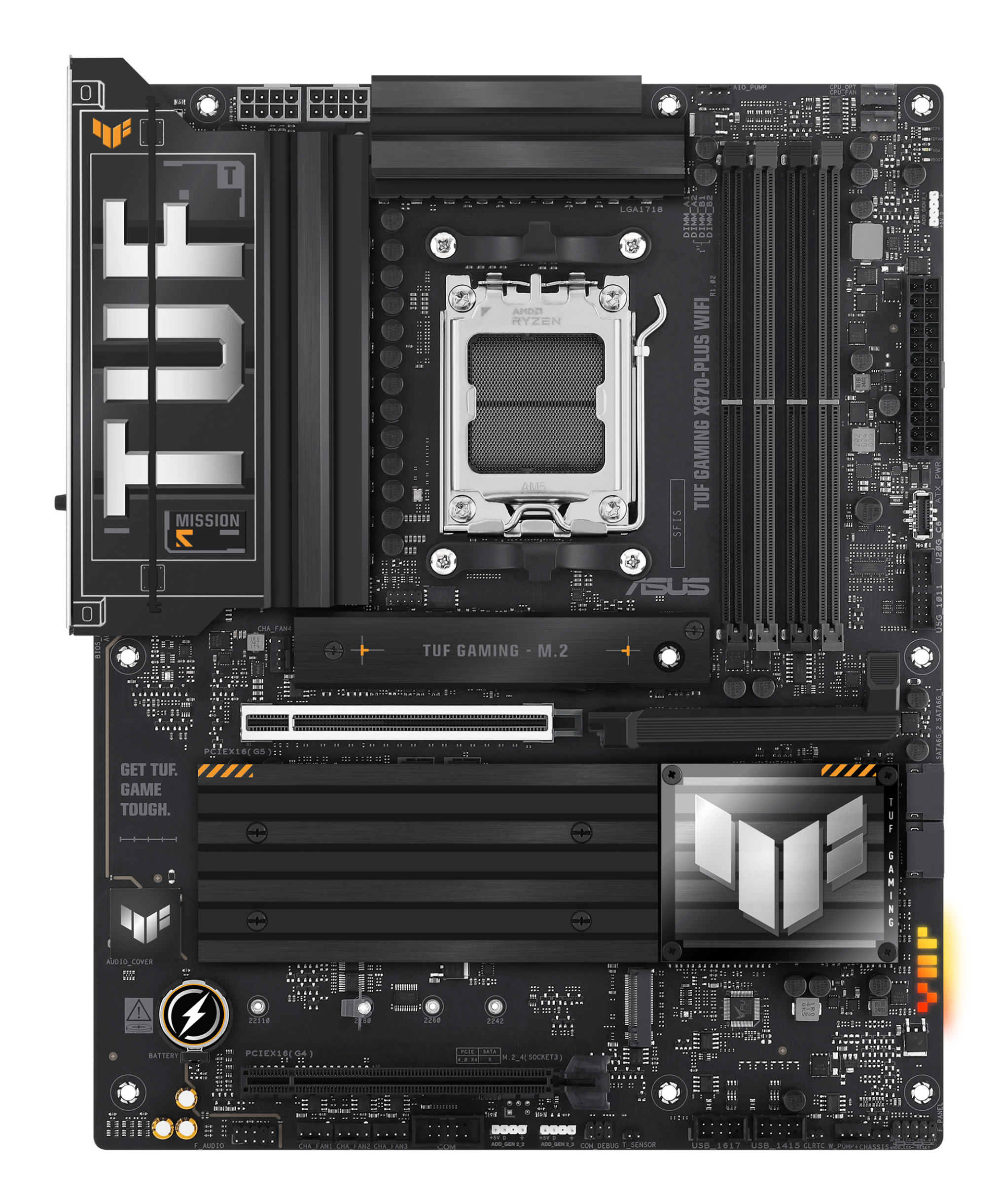 Motherboard ASUS TUF GAMING X870-PLUS WIFI, AMD AM5, ATX, DDR5 - Imagen 2