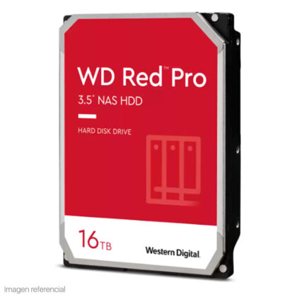 Disco Duro Western Digital Red Pro NAS 16TB 7200rpm SATA 3.5" WD161KFGX