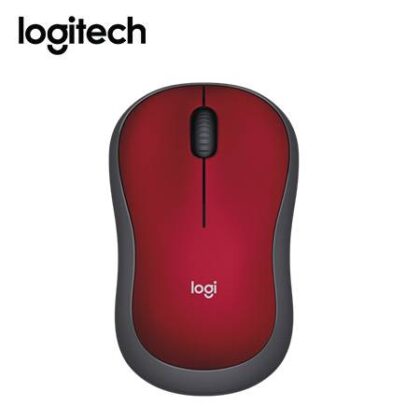 Mouse Inalámbrico Logitech M185 Rojo/Negro 910-003635