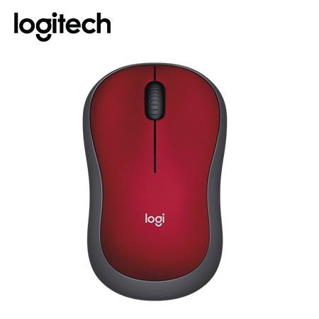 Mouse Inalámbrico Logitech M185 Rojo/Negro 910-003635