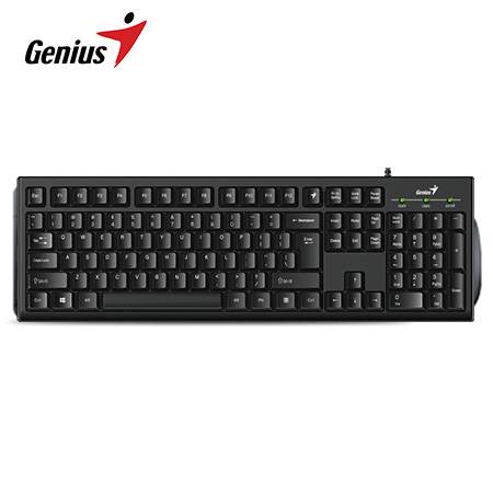 Teclado Genius KB-100 Smart AI Copilot USB Negro Español