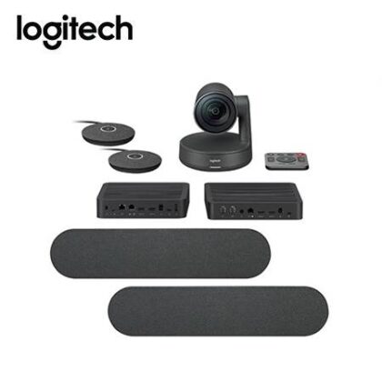 Cámara Logitech Rally Plus Bundle 4K para Salas Grandes