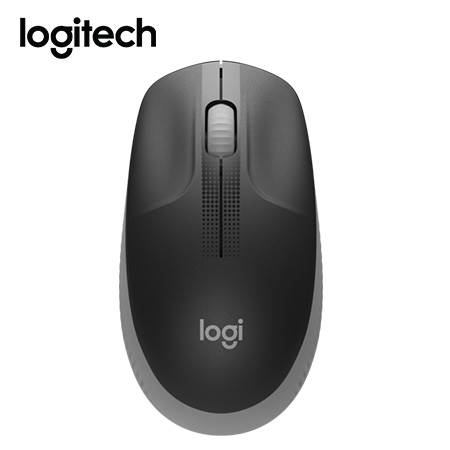 Mouse Logitech M190 Inalámbrico Ergonómico Tamaño Completo (910-005902)