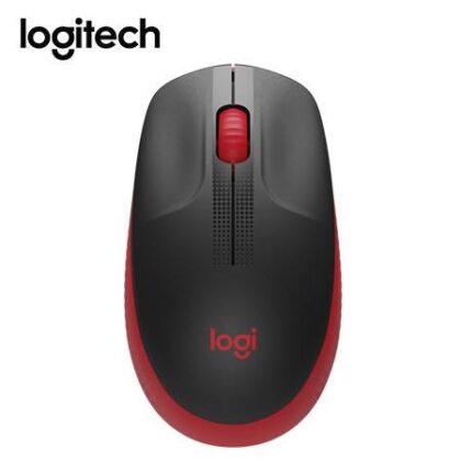 Mouse Inalámbrico Logitech M190 Tamaño Completo Rojo
