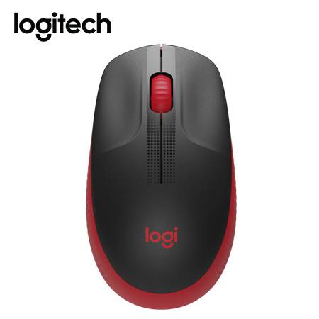 Mouse Inalámbrico Logitech M190 Tamaño Completo Rojo