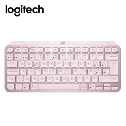 Teclado Logitech MX Keys Mini Multi-Device Bluetooth Iluminado Rose SP (920-010478)