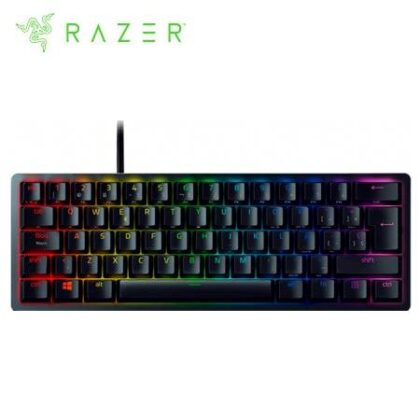 Teclado Gaming Razer Huntsman Mini Optomecánico 60% Switch Púrpura