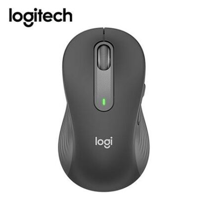 Mouse Logitech Signature M650 Large Left Inalámbrico Bluetooth Negro