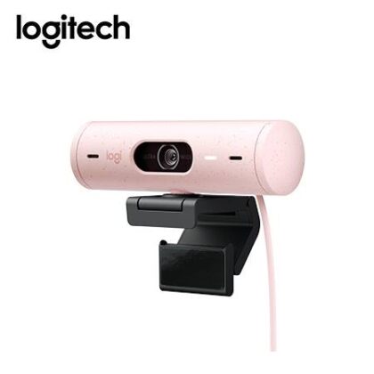 Cámara Web Logitech Brio 500 Full HD 1080p USB-C Rosa