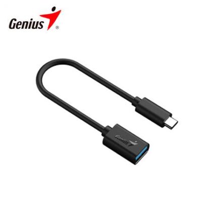 Adaptador USB C a USB A Genius ACC-C2AC 21cm Negro