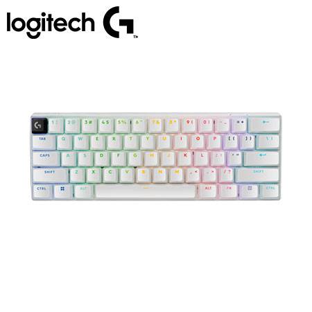 Teclado Logitech G Pro X 60 Lightspeed Inalámbrico 60% Óptico RGB Blanco
