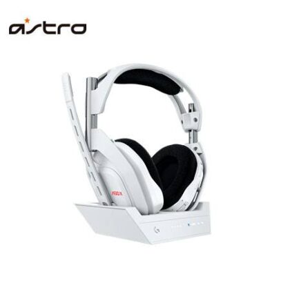 Auriculares Gaming Logitech G ASTRO A50 X LIGHTSPEED/Bluetooth/PS5/PC/Xbox + Base White