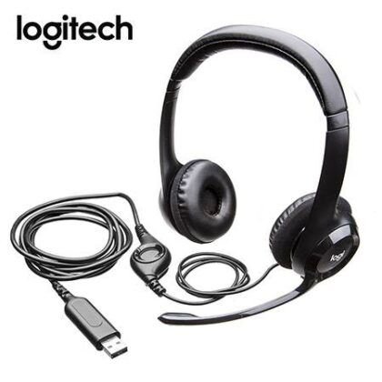 Audífono Logitech H390 USB con Micrófono Cancelación Ruido