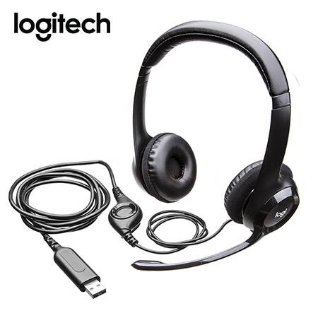 Audífono Logitech H390 USB con Micrófono Cancelación Ruido