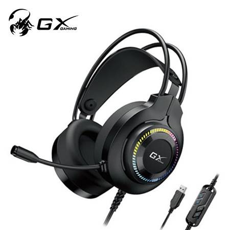 Auriculares Gamer Genius HS-GX580U USB RGB 50mm Negro
