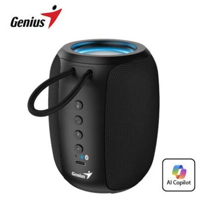 Parlante Bluetooth Genius SP-915BT 5W Portátil con Micrófono AI RGB Negro
