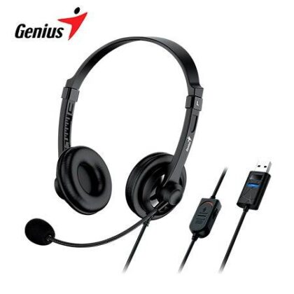 Auricular GENIUS HS-230U USB Negro con Micrófono