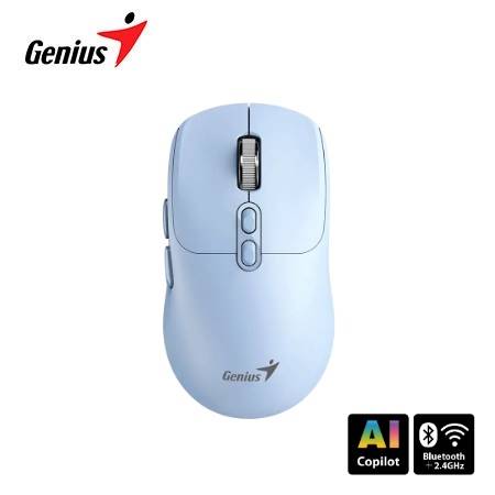 Mouse Genius NX-8080S BT Inalámbrico Bluetooth Silencioso 7 Botones AI Copilot