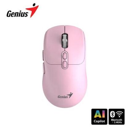Mouse Genius NX-8080S BT Inalámbrico y Bluetooth Silencioso Rosa