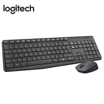 Combo Teclado + Mouse Logitech MK235 Wireless USB SP Black (920-007901)