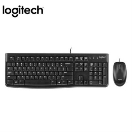 Teclado + Mouse Logitech MK120 USB Negro Oficina Hogar