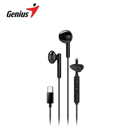 Auricular GENIUS HS-M366 USB-C In-Ear 14.2mm Clip Giratorio Negro