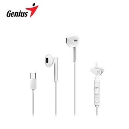 Auriculares Internos Genius HS-M366 USB-C 14.2mm Clip Giratorio Blanco