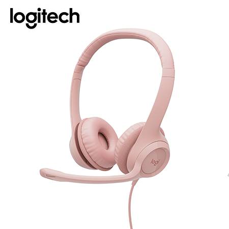 Audífono Logitech H390 USB Noise Cancelling Rosado