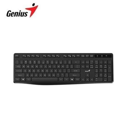 Teclado Inalámbrico Genius KB-7200 AI Copilot Silencioso Multimedia USB Negro