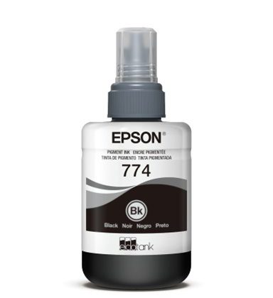 Botella de Tinta Epson 774 (T774120) Negra 140ml Original para WorkForce M105/M205