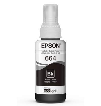 Tinta Epson L200 Negro T664120 Original - 70ml | 4000 Páginas