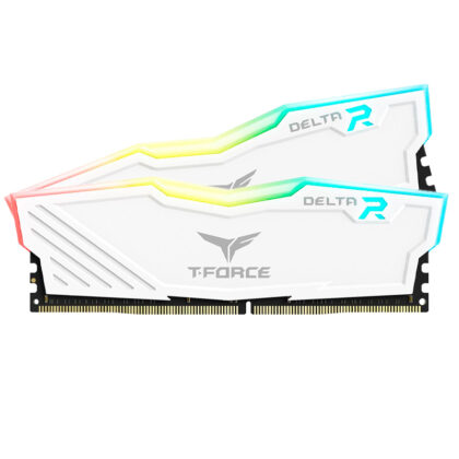 Memoria RAM TeamGroup T-Force Delta RGB 16GB (2x8GB) DDR4-3600MHz CL18 Blanco