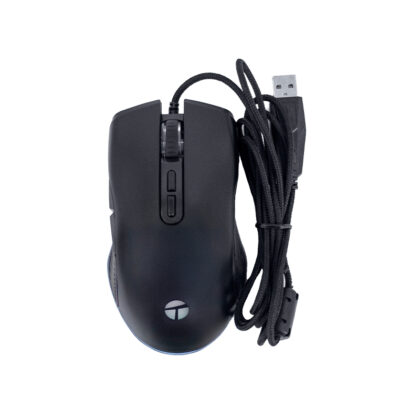 Mouse Gamer Teros TE-1233G RGB 7200 DPI 7 Botones USB Negro